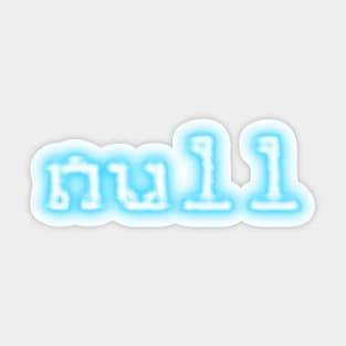 null Sticker